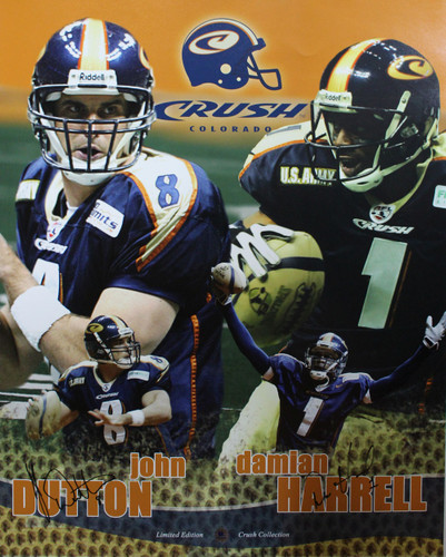 John Dutton & Damian Harrell Autographed/Signed Colorado Crush 16x20 Photo
