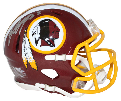 Dwayne Haskins Autographed Washington Redskins Speed Mini Helmet BAS