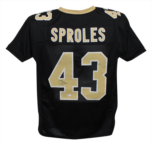 Darren Sproles Autographed/Signed Pro Style Black XL Jersey BAS