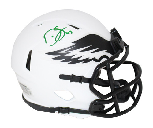 Darren Sproles Autographed Philadelphia Eagles Lunar Mini Helmet BAS