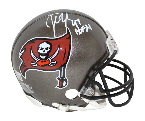 John Lynch Autographed Tampa Bay Buccaneers 97-13 Mini Helmet HOF BAS