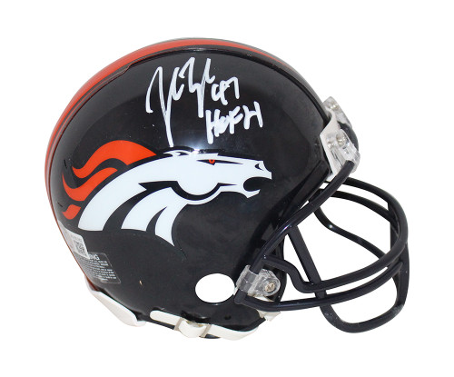 John Lynch Autographed/Signed Denver Broncos Mini Helmet HOF BAS