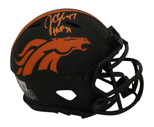 John Lynch Autographed Denver Broncos Eclipse Mini Helmet BAS