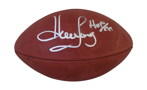 Howie Long Autographed Oakland Raiders Official Tagliabue Football HOF BAS