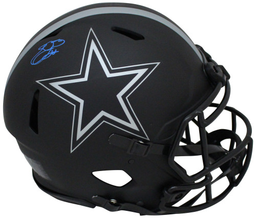 Emmitt Smith Signed Dallas Cowboys Authentic Eclipse Speed Helmet BAS