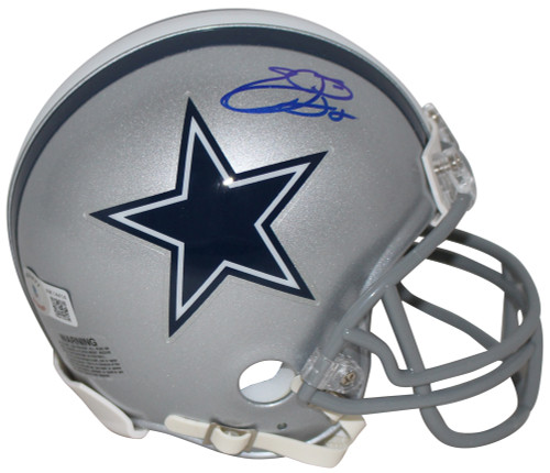 Emmitt Smith Autographed/Signed Dallas Cowboys VSR4 Mini Helmet BAS