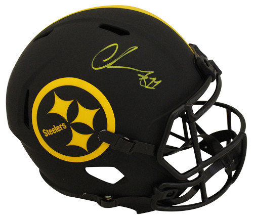 Chase Claypool Autographed Pittsburgh Steelers F/S Eclipse Helmet BAS