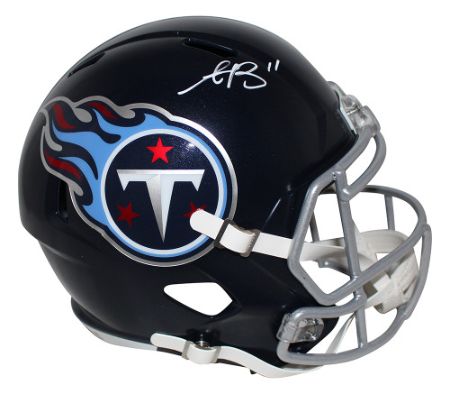 AJ Brown Autographed/Signed Tennessee Titans F/S Speed Helmet BAS