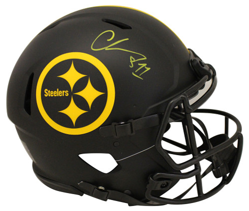 Chase Claypool Signed Pittsburgh Steelers Authentic Eclipse Helmet BAS