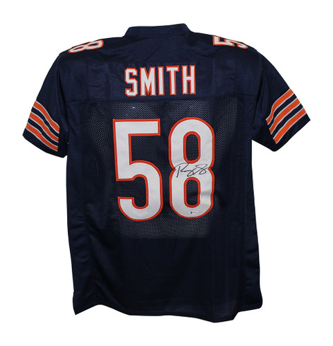 Roquan Smith Autographed/Signed Pro Style Navy Blue XL Jersey BAS