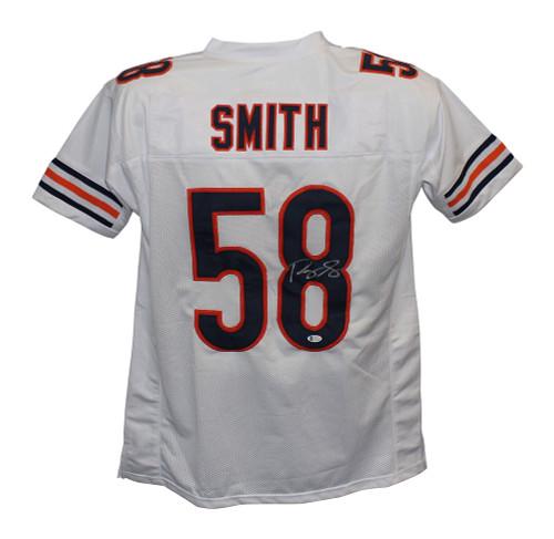Roquan Smith Autographed/Signed Pro Style White XL Jersey BAS