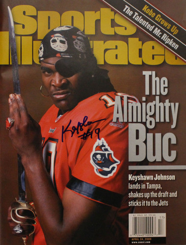 Keyshawn Johnson Signed Tampa Bay Buccaneers Sports Illustrated JSA