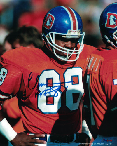 Clarence Kay Autographed/Signed Denver Broncos 8x10 Photo PF