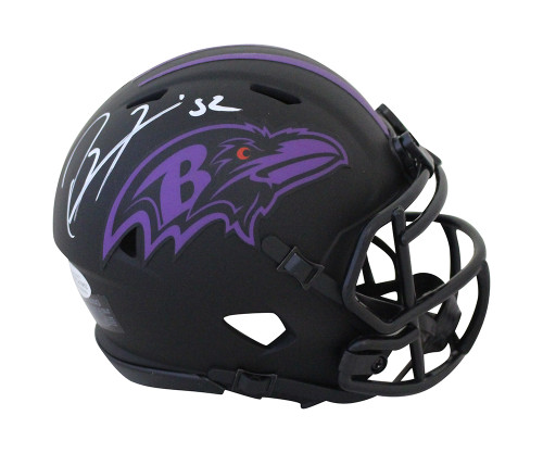 Ray Lewis Autographed/Signed Baltimore Ravens Eclipse Mini Helmet BAS