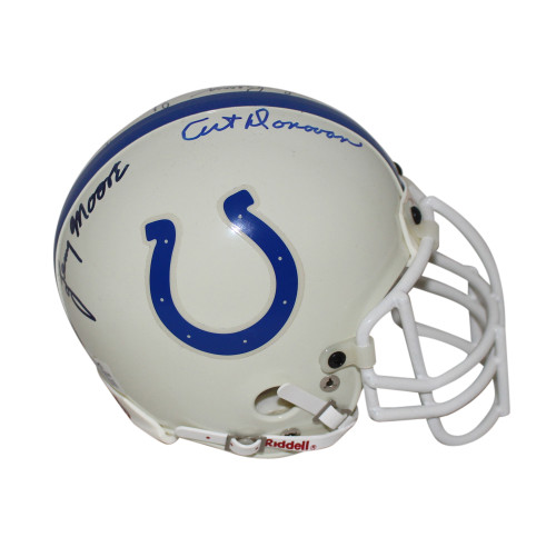 Marchetti Donovan Moore & Berry Signed Colts Authentic Mini Helmet BAS