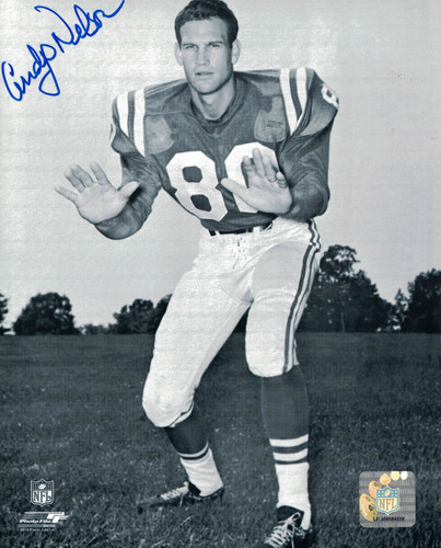 Andy Nelson Autographed/Signed Baltimore Colts 8x10 Photo