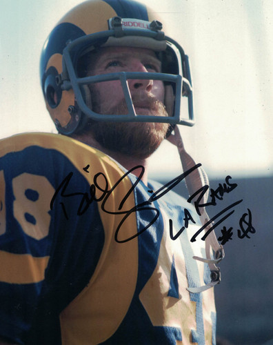 Bill Simpson Autographed/Signed Los Angeles Rams 8x10 Photo