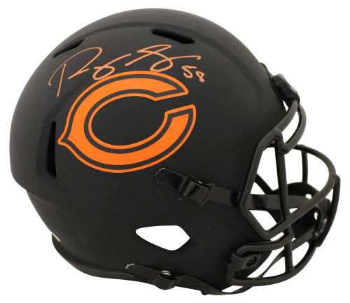 Roquan Smith Autographed/Signed Chicago Bears F/S Eclipse Helmet BAS
