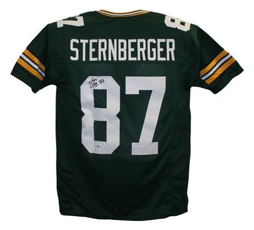 Jace Sternberger Autographed/Signed Green Bay Packers Green XL Jersey JSA