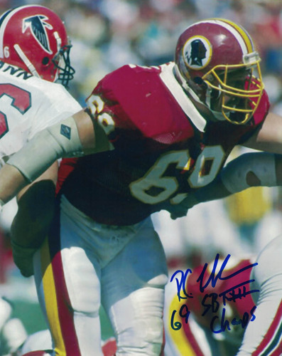 R.C. Thielemann Autographed Washington Redskins 8x10 Photo SB Champs