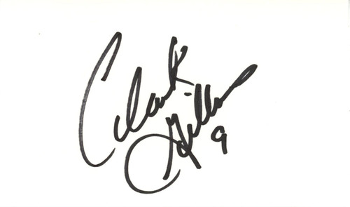 Clark Gillies Autographed New York Islanders Index Card Beckett 45318