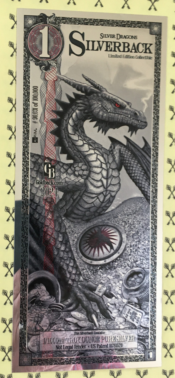 【とるばーと】2024年　Silverback ドラゴン限定版　3枚セット 2024 Silverback Silver Dragons Limited Edition for sale with FREE