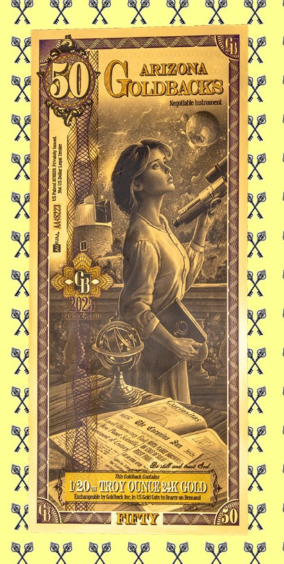 Arizona 50 Goldback Alpha & largest Goldbacks selection on Internet