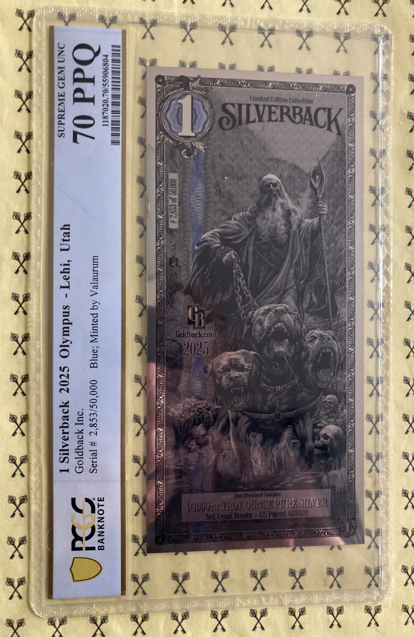 2025 Hades Olympus Silverback PCGS 70 LIMIT 9000 w/FREE GOLD