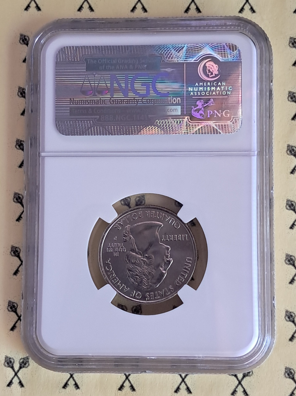 2008 Hawaii Statehood Quarter NGC MS 66 with FREE 1/2 GOLDBACK