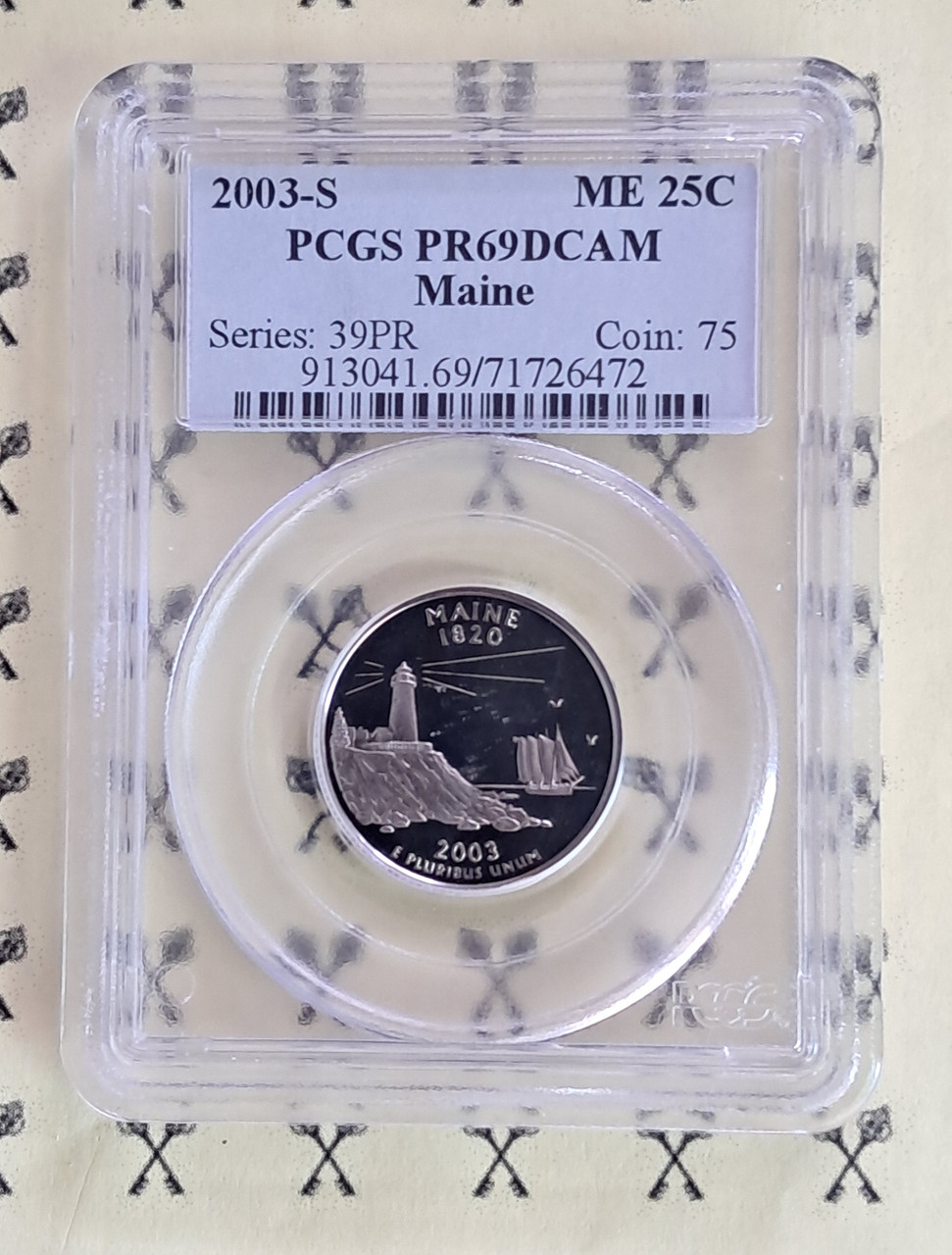 2003-S Maine PCGS PR 69 DCam $19 VALUE with FREE 1/4 GOLDBACK