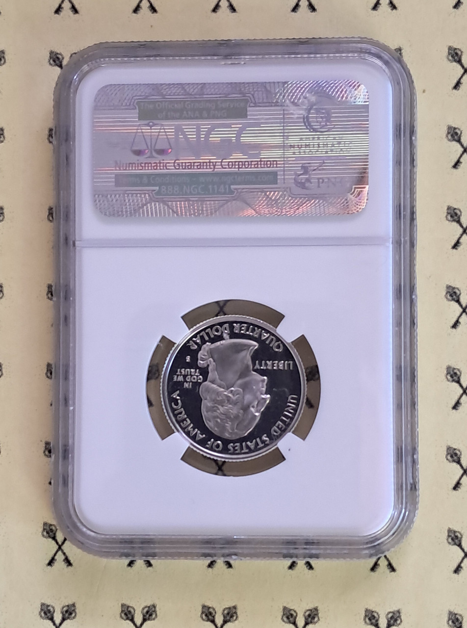 2001-S New York SILVER Quarter NGC PF 69 $25 VALUE with FREE 1/4