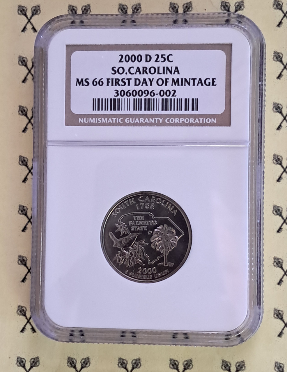 2000-D South Carolina Quarter NGC MS 66 First Day ONLY 24 OTHERS w