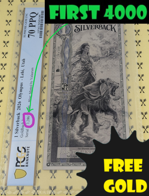 2026 Hera Silverback PCGS 70 Circled S/N 3xxx with free gold label