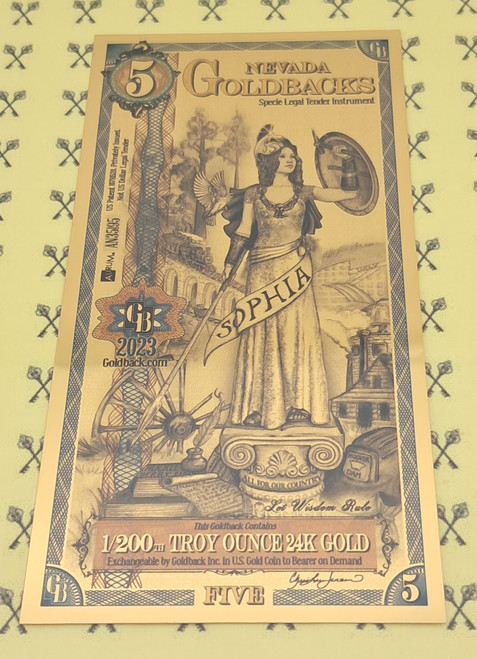 2023 Nevada Goldback 5 2023 Nevada Goldback 5