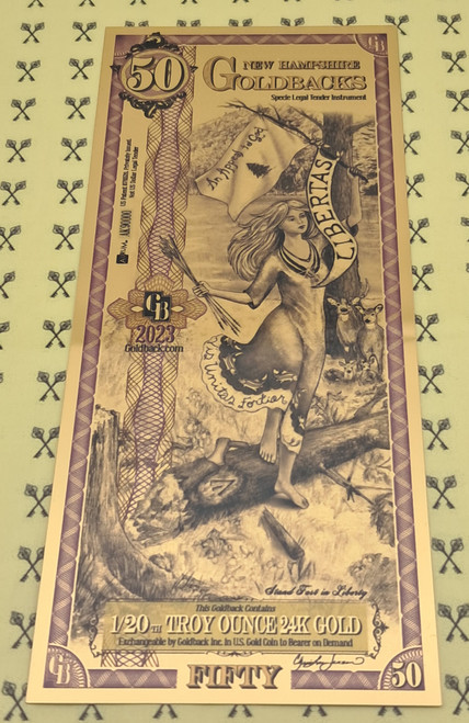 2023 New Hampshire Goldback 50