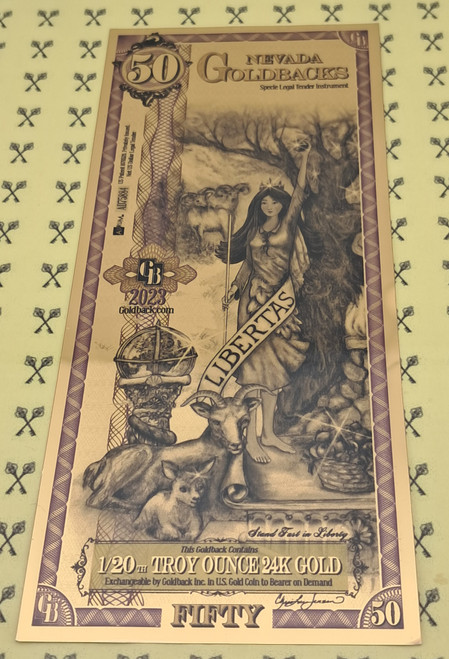 2023 Nevada Liberty Goldback 50