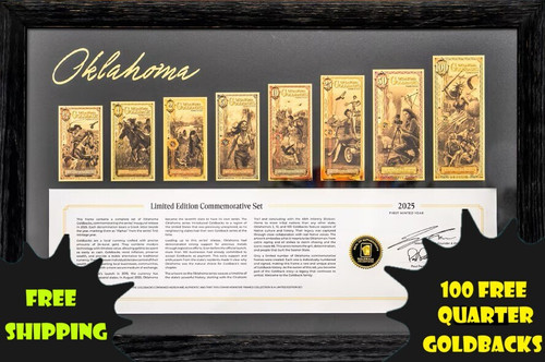 2025 Arizona Alpha Goldbacks Frame w/100 FREE 1/4 Goldbacks SET