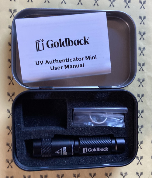 Goldback UV Authenticator Mini opened case