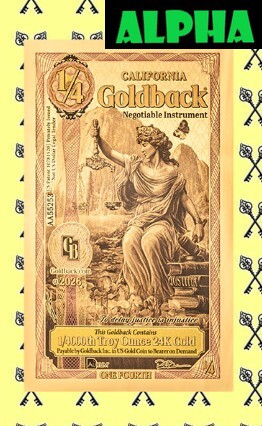 3 new 1/4 State Goldbacks for the Summer: Florida, California & Utah