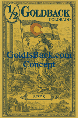 Colorado Half (1/2) Goldback Concept