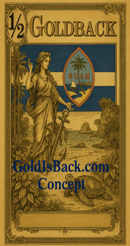 Guam Half (1/2) Goldback Concept