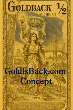 Georgia Half (1/2) Goldback Concept