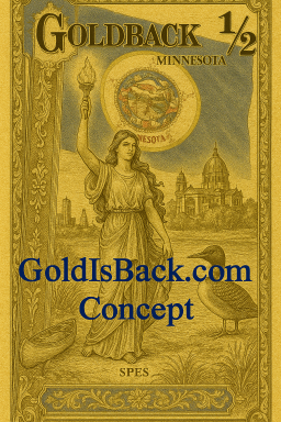 Minnesota Half (1/2) Goldback Concept Minnesota Half (1/2) Goldback Concept