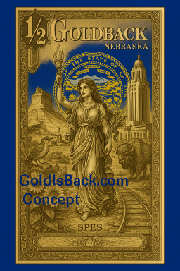 Nebraska Half /1/2) Goldback Concept Nebraska Half /1/2) Goldback Concept