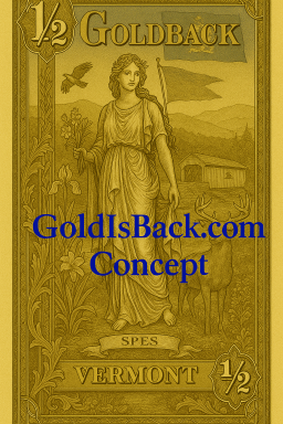 Vermont 1/2 (Half) Goldback Concept