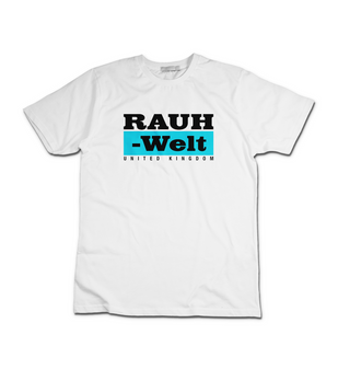 Rauh Welt Begriff RWB-2 UK T-Shirt White with Blue Logo