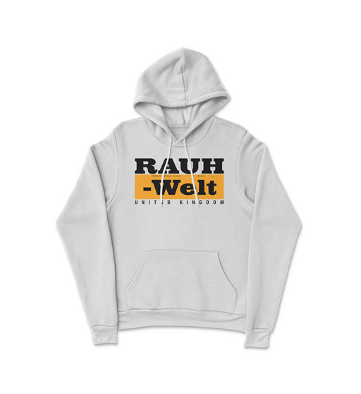 Rauh Welt Begriff RWB UK Grey Hoodie with Orange Logo