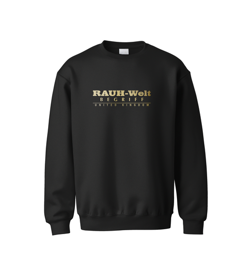 Rauh Welt Begriff RWB UK Black Sweatshirt with GOLDEN Logo