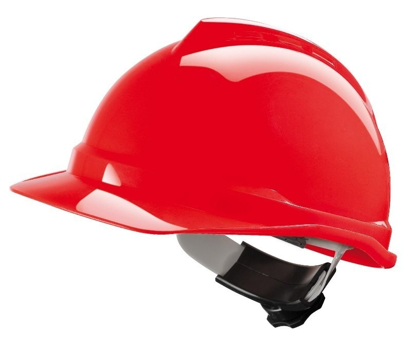 Msa Safety Helmet Ring Type V Guard-Red Msa-Shr-Rd Apex