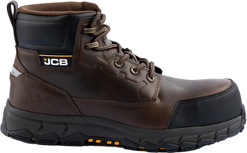 JCB Safety Shoe High Ankle Brown 40 JCB-004C-40 Apex Trading